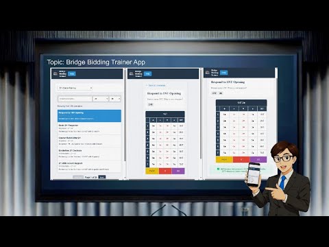 Bridge Learning (9) - Bridge Bidding Trainer App Tutorial #bridgegame ...