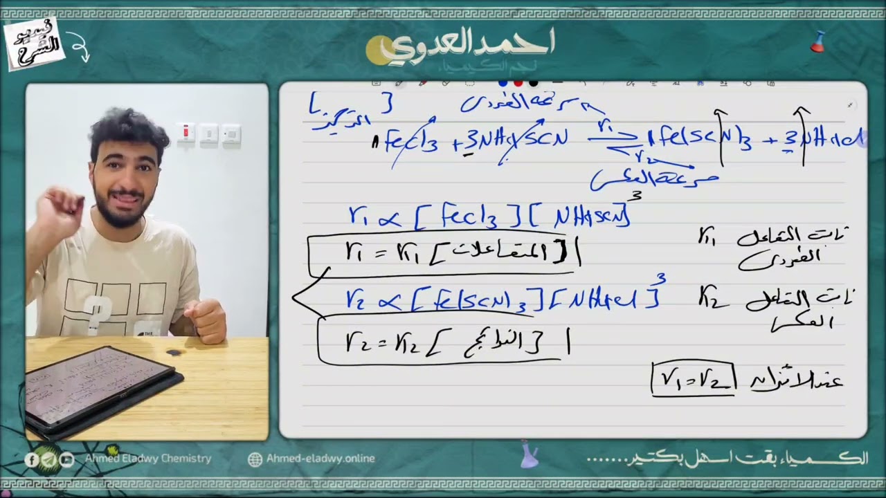 العوامل المؤثره على معدل التفاعل الكيميائى ٢ (التركيز ٢)