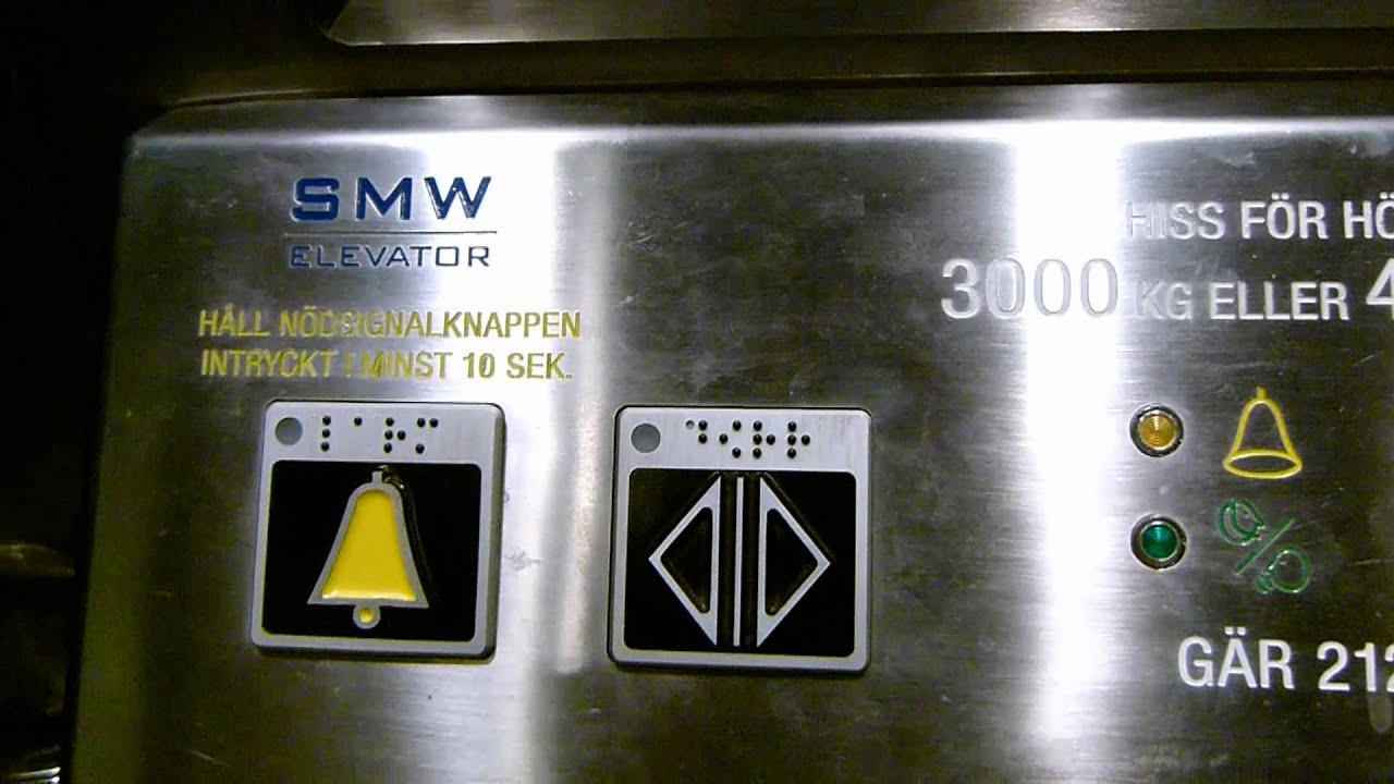 Brand new SMW elevator (replaced 1967 Flohr-Otis) @ Gärdet Metro Station in Stockholm