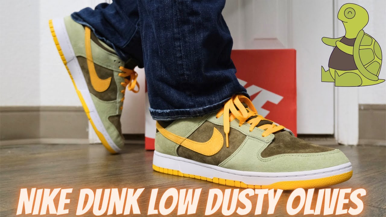 Nike Dunk Low Dusty Olives On Feet Review 