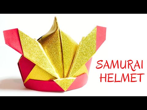 How to make the Samurai helmet with origami(MLB Los Angeles