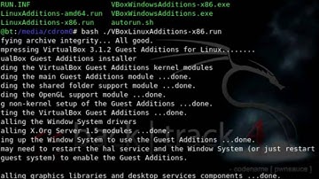 Install Backtrack in VirtualBox