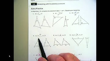 BID Geo 6.6 Inequalities in Two Triangles, part 1