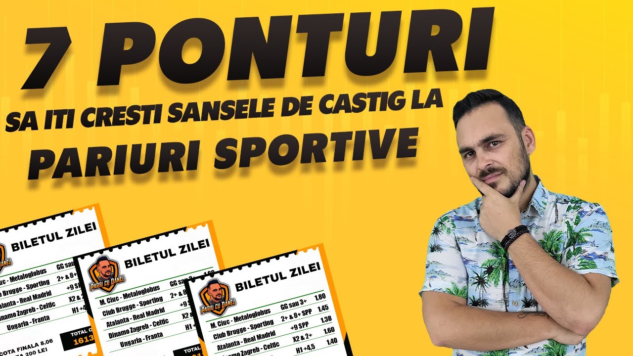 Top 7 ponturi sa-ti cresti sansele de castig la pariurile sportive