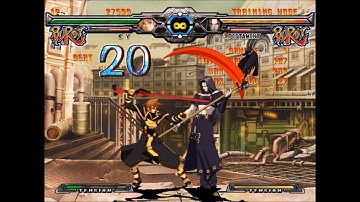 GGXX ac+r Ky mid screen impossible BNB combo damage comparison request