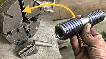I Made a 4 Jaw Chuck Screw for my Own Lathe Machine That was Very Interesting Process for me