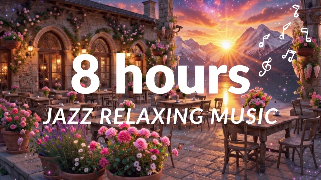 Dreamy Lakeside Café ☕ Расслабляющий джаз для учебы и работы | Атмосфера кофейни (8 часов)