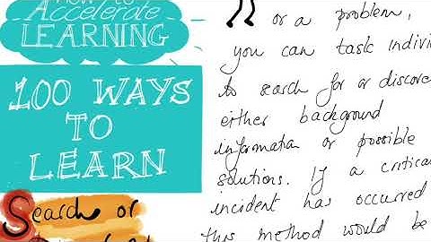 100 Ways to Learn #74 Search or Discovery | The Learning and Performance Institute