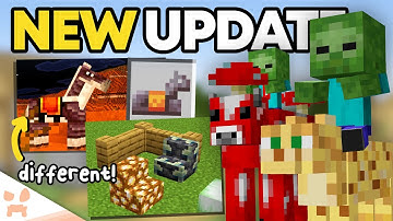 NEW MINECRAFT UPDATES OUT NOW: BRAND NEW JOCKEYS, MOB REVAMPS, + NEW BLOCKS IN 1.22?!