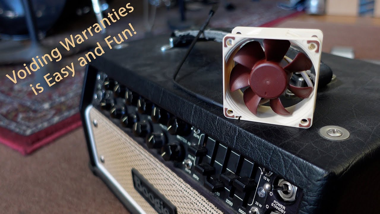 Putting a Noctua fan in my Mesa Boogie Mark V 25