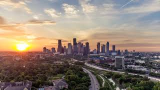 Houston skyline timelapse