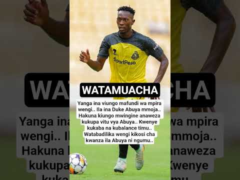 Hakuna Kiungo Mwingine Anaweza Kukupa Vitu Vya Abuya Kwenye Kukaba Na Kubalance Timu