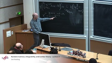 Jon Keating: Random matrices, integrability, and number theory - Lecture 3