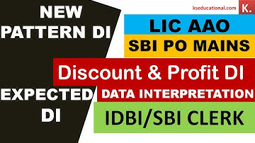 New Pattern Profit and Discount Data Interpretation for SBI Clerk /SBI PO/ LIC AAO/ IDBI