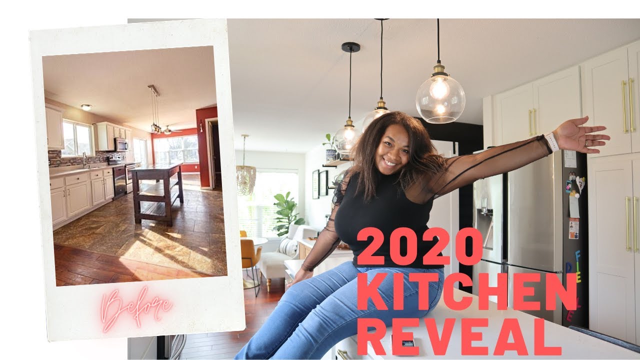 Dream Kitchen Reveal || Before and After Pics || White kitchen Tour || DIY || Modern Traditional