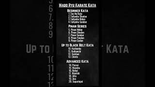 WADO RYU KARATE KATA LIST STEP BY STEP #karatesir786 #karate #wadoryu