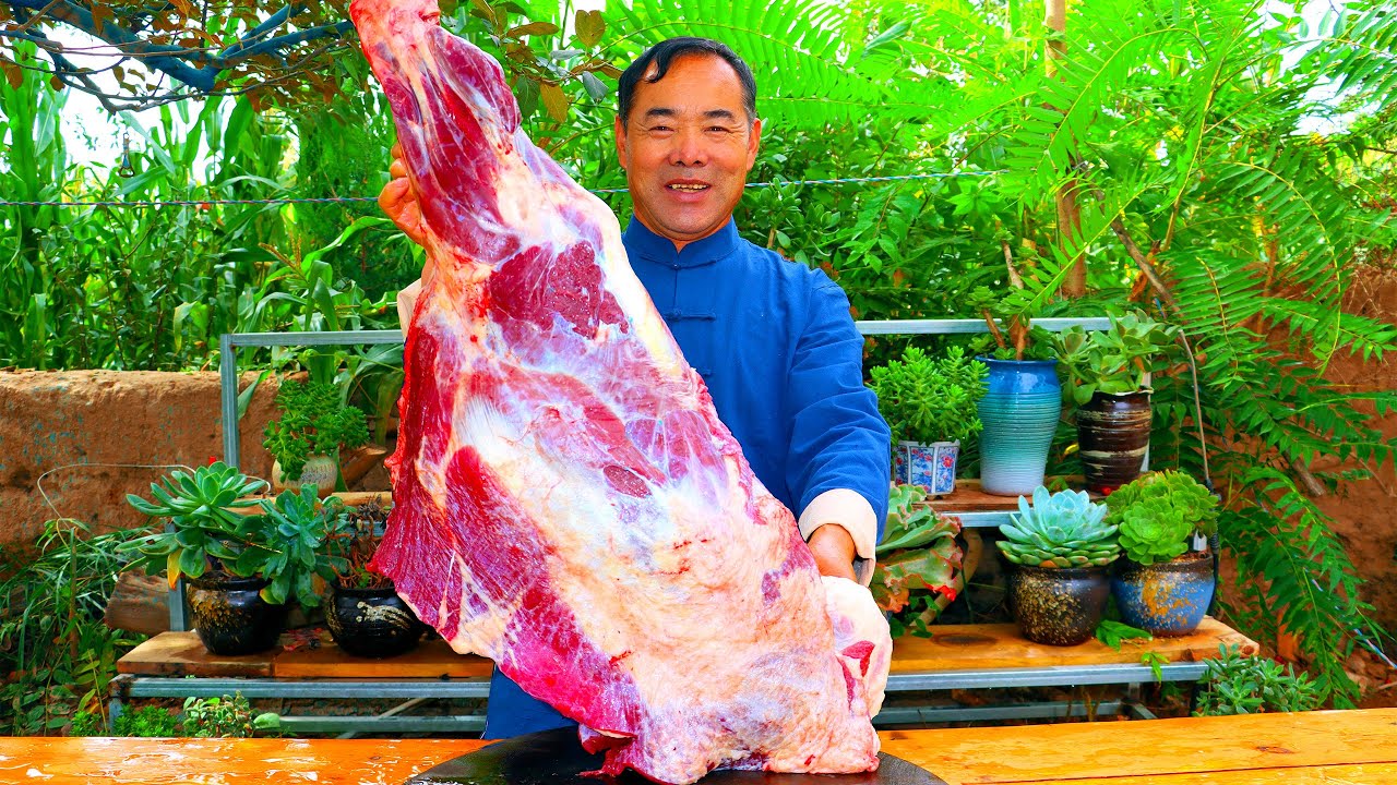 Наиболее незабываемый соус, сделанный из гигантской говяжьей ноги, лучший соус для еды с рисом!