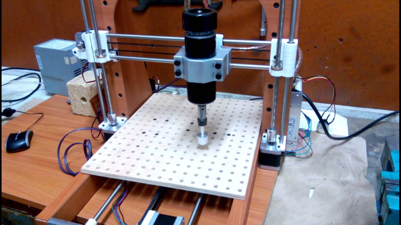 Fresadora CNC 3 ejes 300x300 prueba en vacio - YouTube