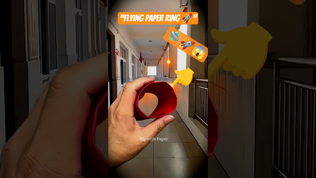 How to Make a Flying Paper Ring 🚀 Fun DIY Toy | 