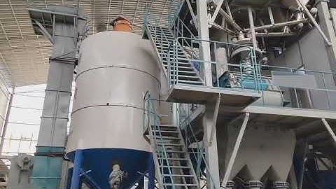 Dry mortar plant woking site