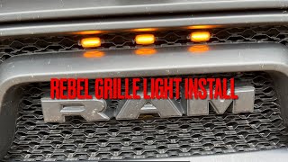 LED Grille Light Install For 2019 RAM Rebel 