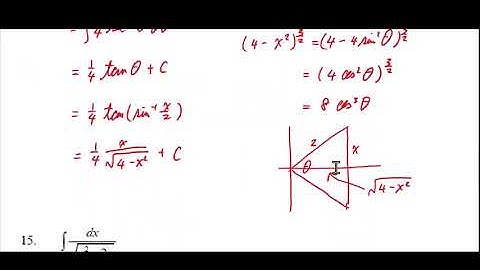 Calculus 6 3  Trigonometric Substitution