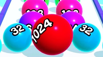 Ball Run 2048 - All Levels Mobile Gameplay Walkthrough Android iOS (Level74-77)