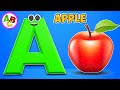 Ref:jTQ7nTiIsLw  learn abc with phonics | a for apple   b for baby   | toddler alphabet song | abc song