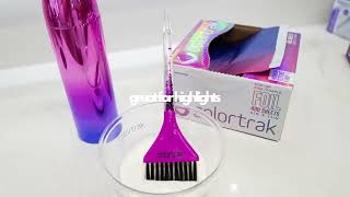 Blend Like Magic ✨ Glitter Gradient Feather Bristle Brush by Colortrak #beauty #hairstyle #colortrak screenshot 1