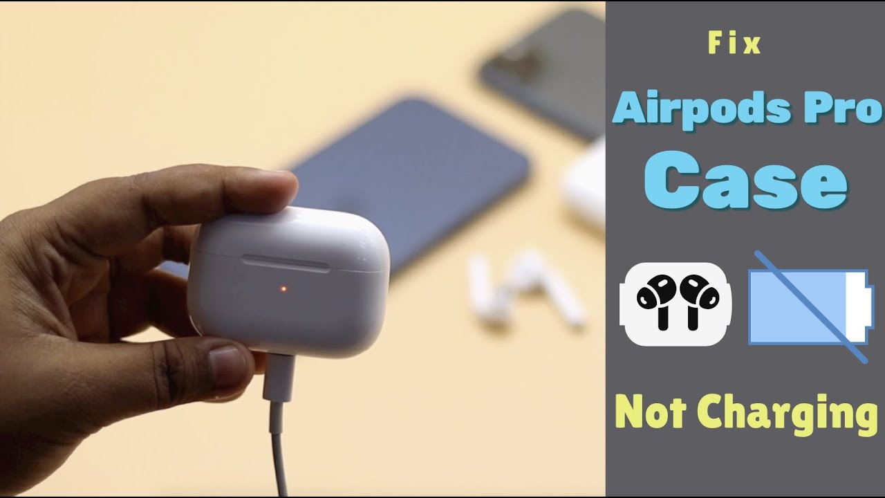 alias ankomme Påhængsmotor AirPods Pro Case Not Charging? Here's the Fix - YouTube