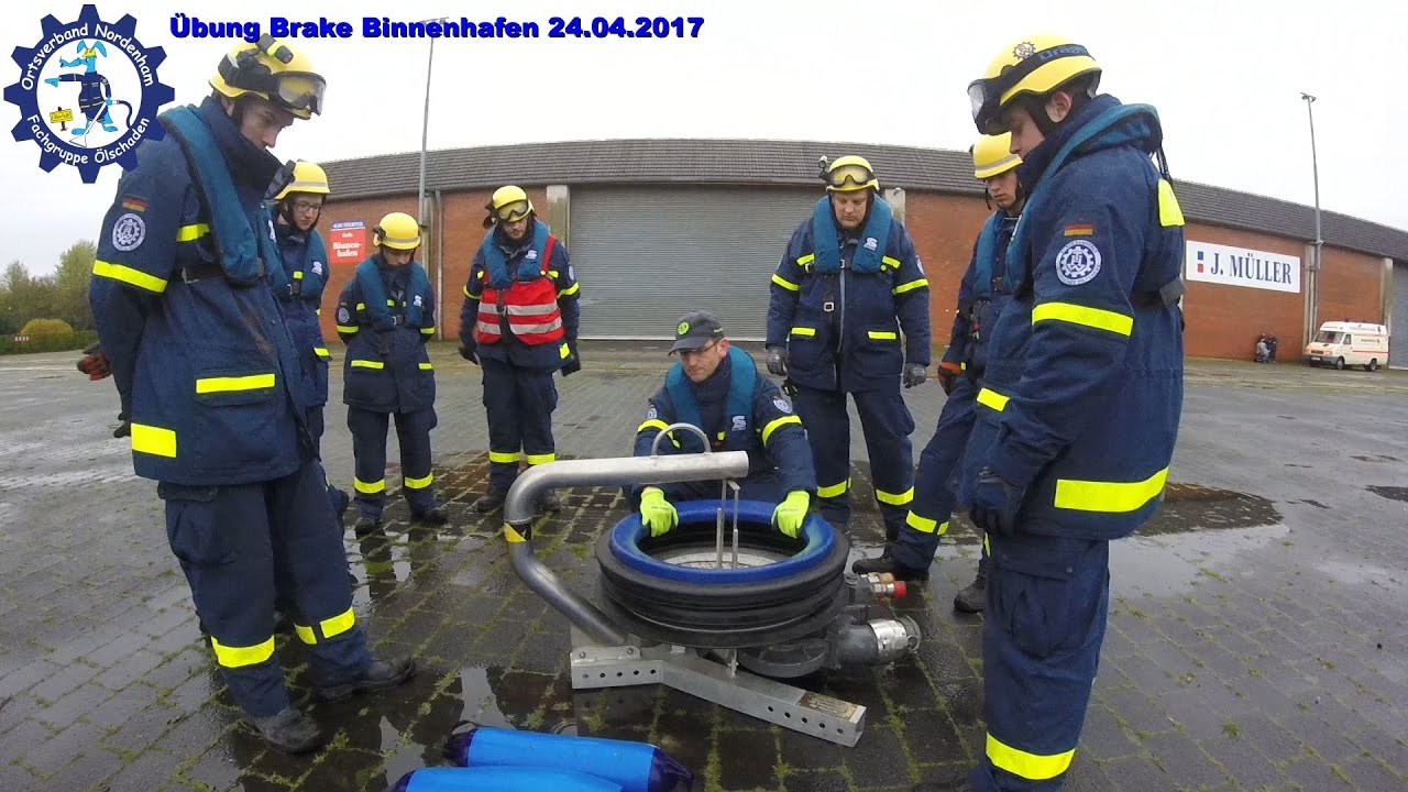 THW Fachgruppe Ölschaden Nordenham: Übung 24.04.2017 Brake