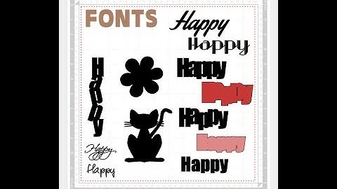 Fonts for Inkscape & ScanNCut Canvas