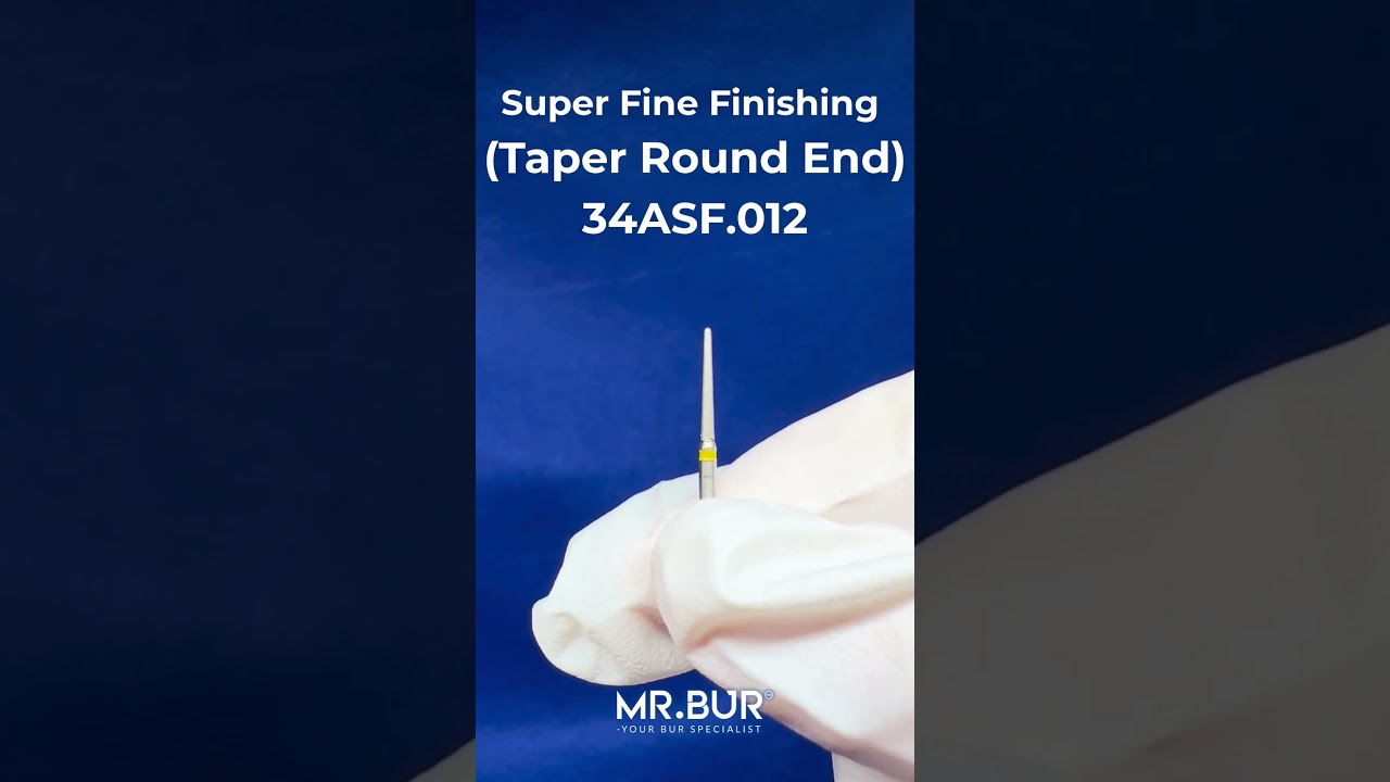Super Fine Finishing Taper Round End Diamond Bur | Diamond Dental Bur