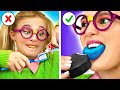 From nerd to popular total makeover using viral hacks and gadgets from tiktok by la la life emoji