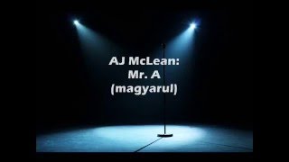 Video thumbnail of "AJ McLean - Mr. A (magyarul)"