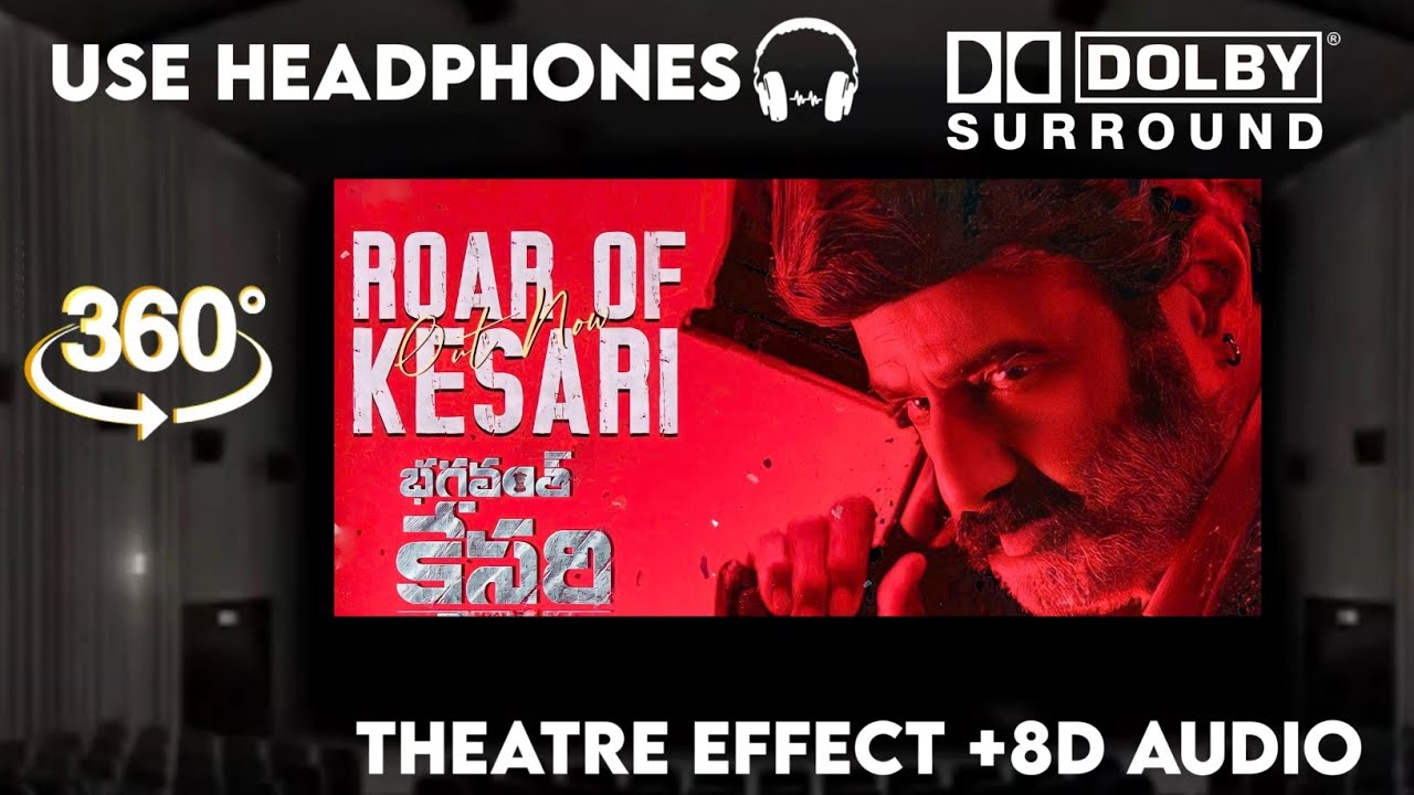 Roar of Kesari  Theatre Experience Dolby  Surround  sound   Bhagavanth Kesari  NBK  Sree Leela