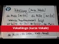 Deutsch: Vokallänge (kurze Vokale)