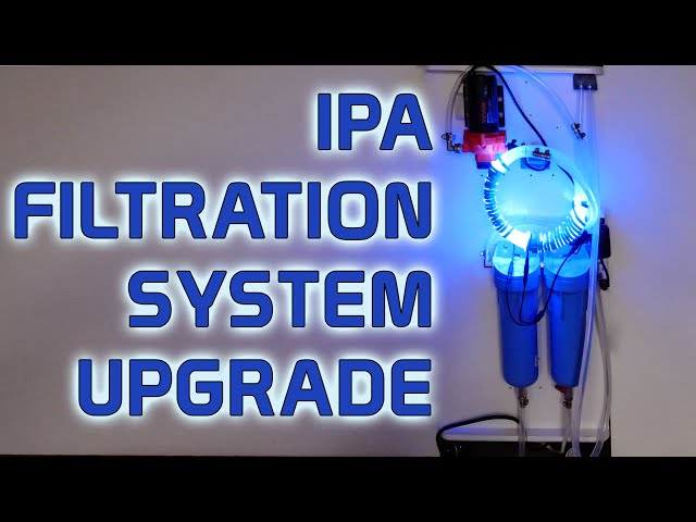 IPA filter modifications and upgrade 3D printing resin removal class=