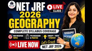 NET GEOGRAPHY Preparation Live | NET GEOGRAPHY  Special Class | Exam Preparation