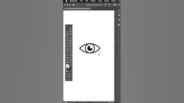 How To Create Eye Icon In Illustrator  #adobeillustratortipsandtricks #howtocreatelogo #viralshorts