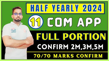 11th Computer Application Half Yearly Important 2m,3m,5m Questions 2024 | 70/70 Marks Confirm
