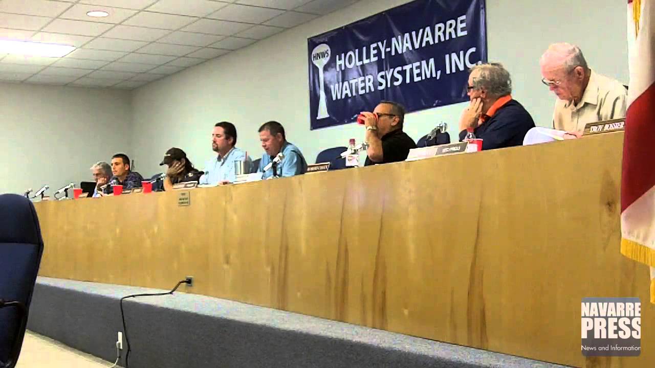 HolleyNavarre Water Board Meeting 11/17/15 YouTube