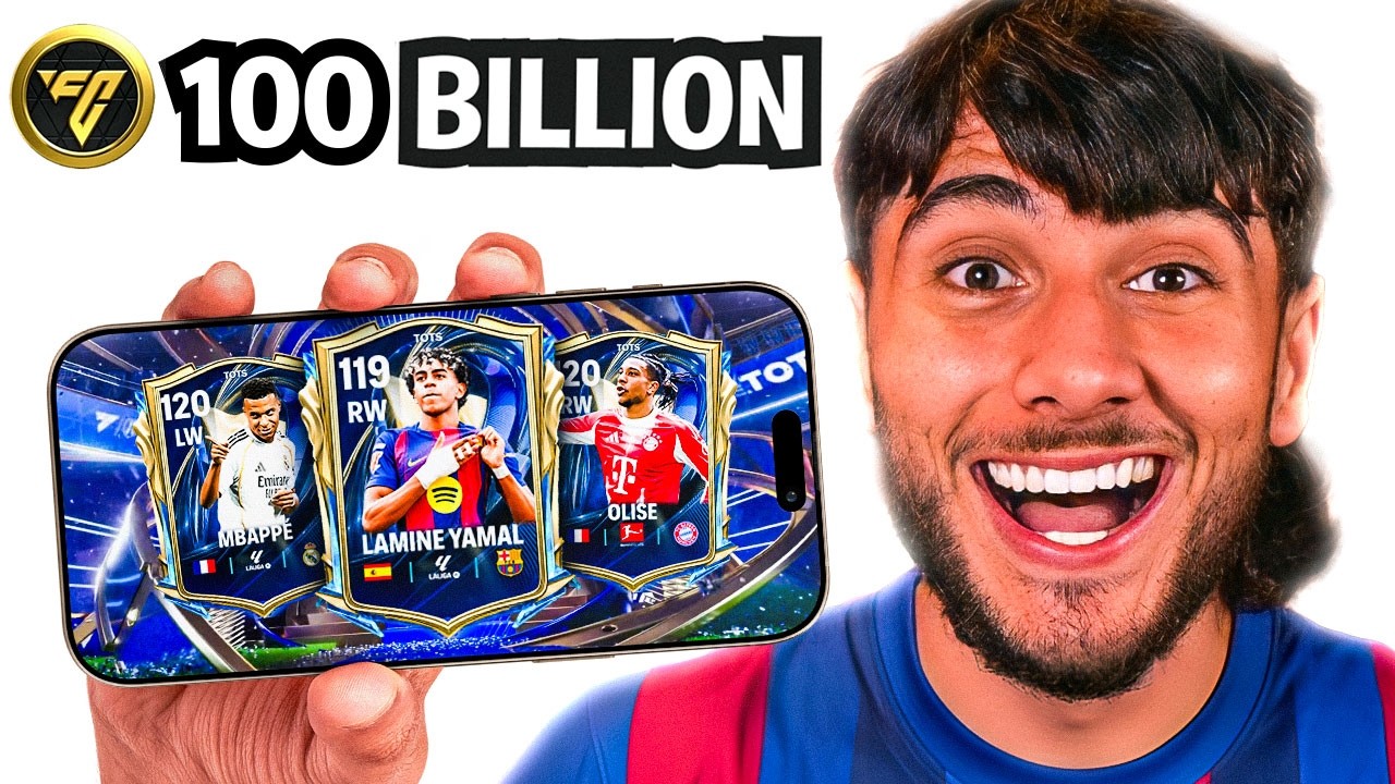 I Spent Until I Reached 100 BILLION Coins in FC Mobile