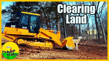Clearing land with a Cat 953c Track Loader  |  Dirt and Trees