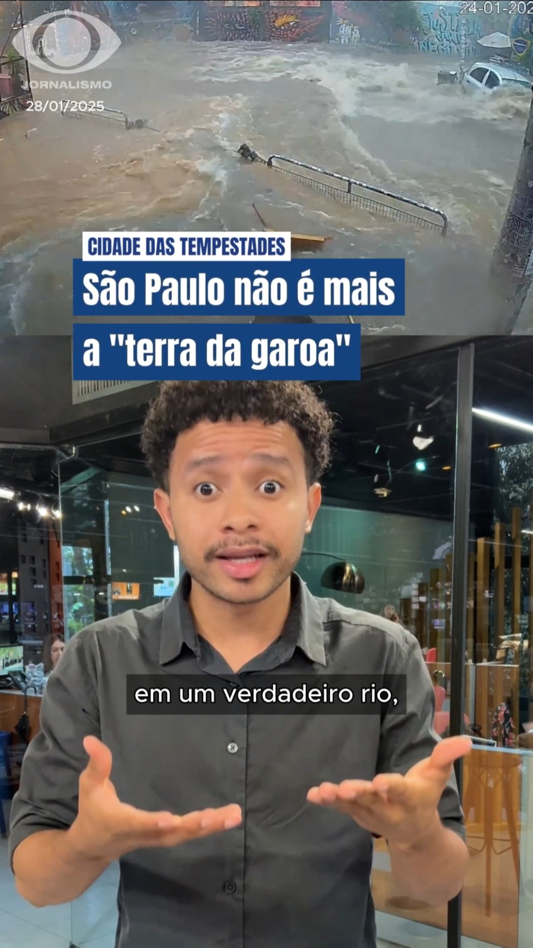 São Paulo deixa de ser “terra da garoa” para virar cidade das tempestades. #BandJornalismo