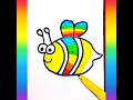 Honey Bee Drawing 😍#youtubeshorts #shorts #drawing