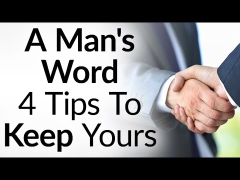 Video: How To Learn To Keep Your Word