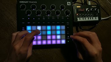 Novation Circuit Tracks + Korg NTS-1 Night Jam