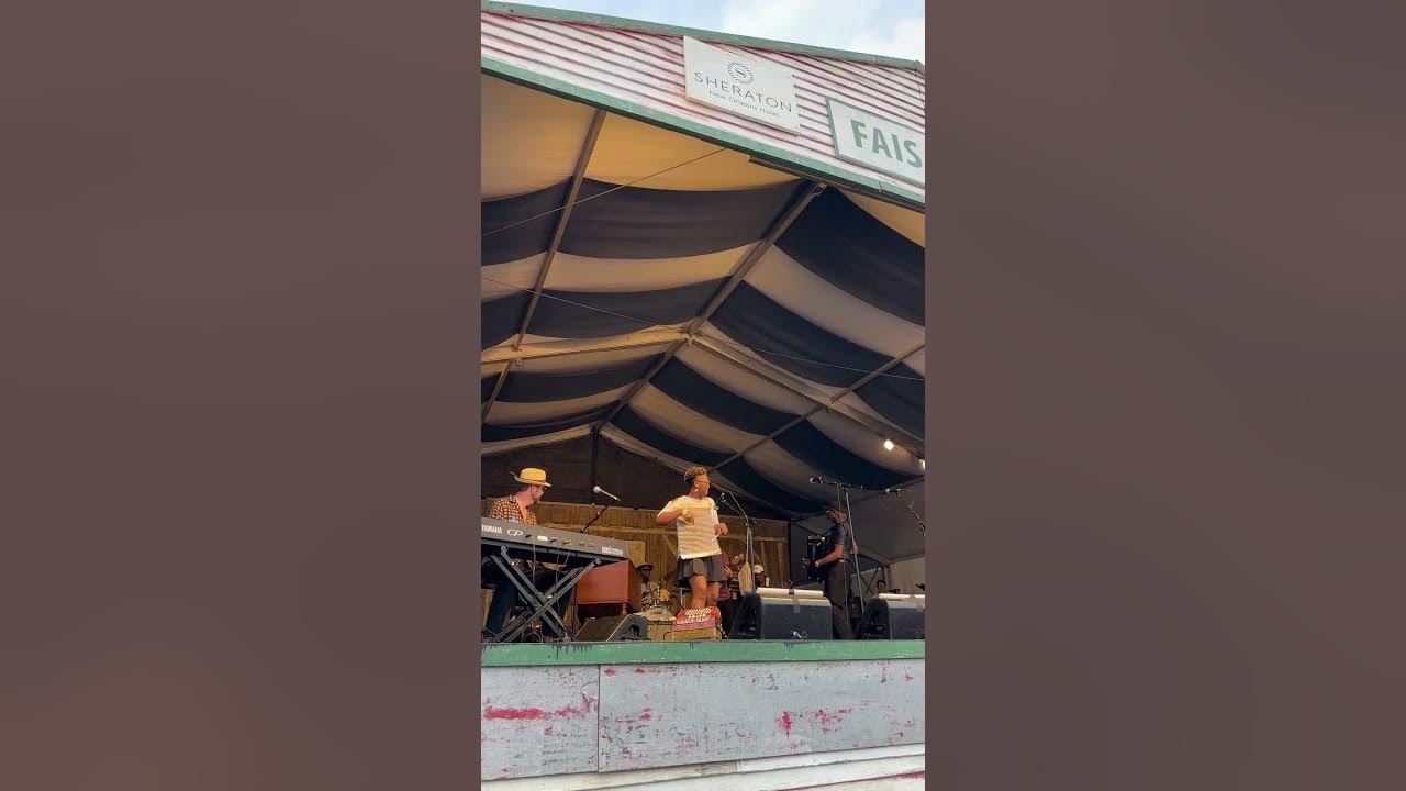 CJ Chenier and David Hidalgo Jamming Live at Jazz Fest