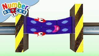 NUMBERBLOCKS | Oh No! Stretching Six in the Lab! | Stretching Simulation